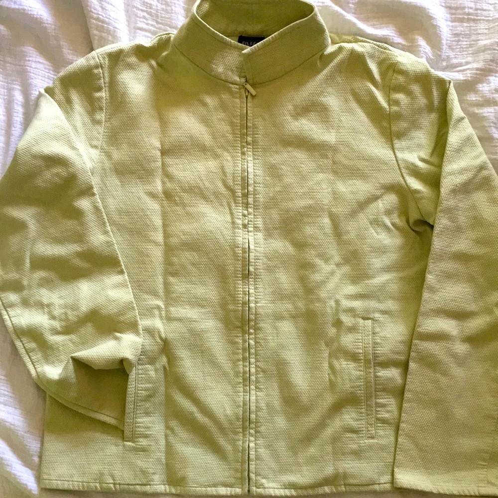 Eileen Fisher stand collar jacket